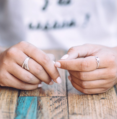 hands being put together