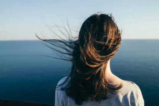 Dark hair girl's portrait