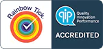 QIP Rainbow Tick Accredited